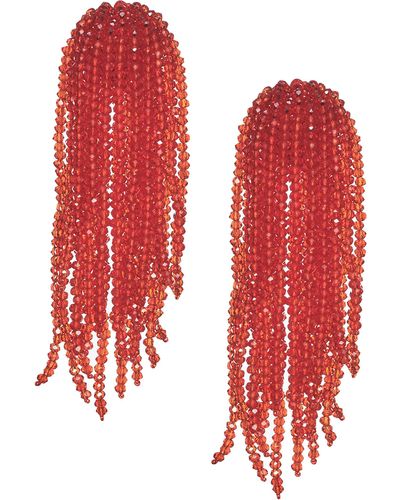 Sachin & Babi Fountain Earrings - Red