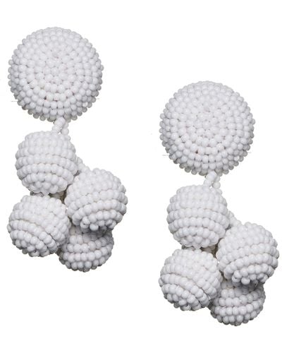 Sachin & Babi Mini Coconuts Earrings - White