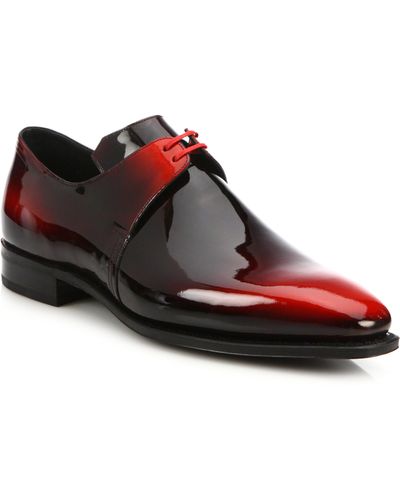 Corthay Arca Patent Leather Dress Shoes in Red for Men