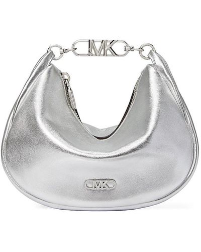 MICHAEL Michael Kors Small Kendall Crystal-embellished Leather