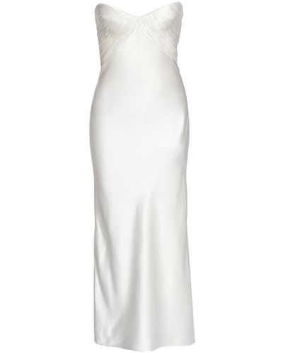 White Strapless Slip Dresses for Women - Up to 79% off | Lyst