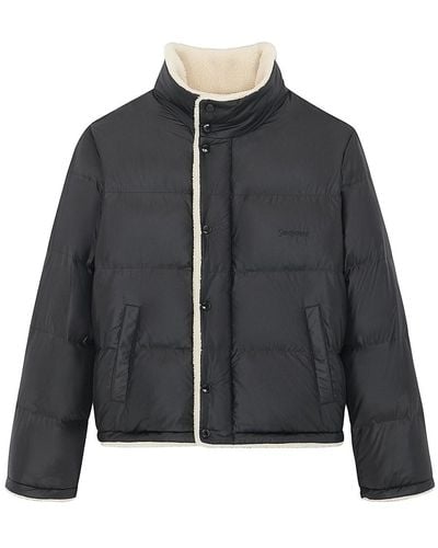 Saint Laurent Nylon Down Puffer Jacket in Black for Men | Lyst
