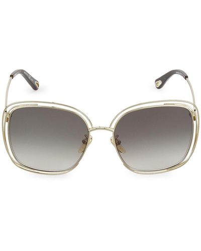 Chloé Carlina Sunglasses Women's Brown Size Onesize 100% Nickel, Acetate, Stainless Steel