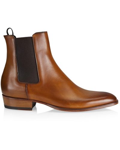 To Boot New York Myles Leather Chelsea Boots - Brown