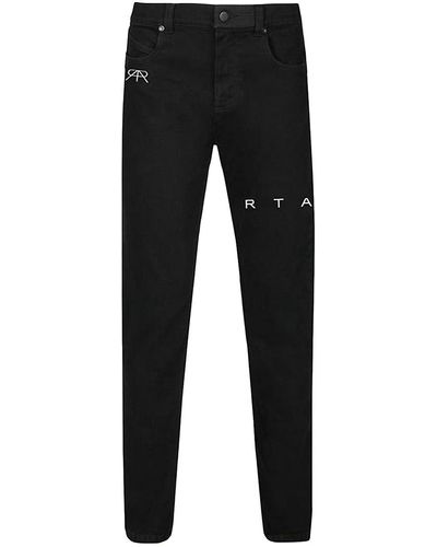 RTA Logo Slim Jeans - Black
