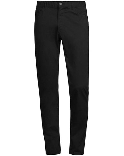Michael Kors Men's Parker Slim-fit Stretch-twill Pants - Black - Size 34