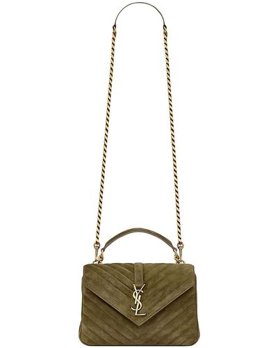 ICARE maxi shopping bag in quilted nubuck suede, Saint Laurent