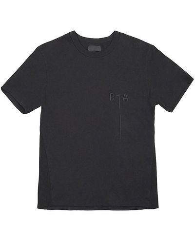 RTA Pablo Logo-embroidered Cotton T-shirt - Black