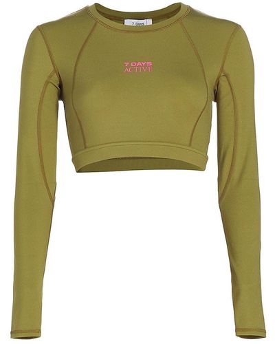 7 DAYS ACTIVE Melilla Cropped Top - Green