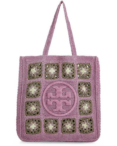 Tory Burch Straw Raffia Tote Handbag Purse Tan - $261 (47% Off