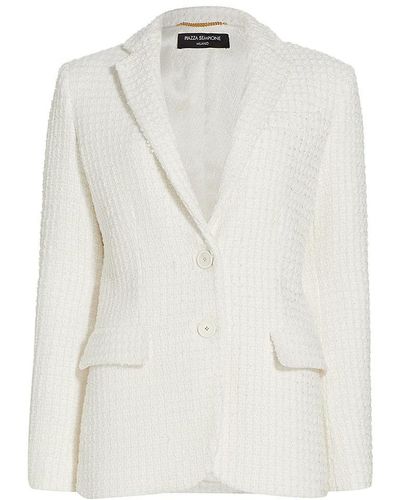 White Piazza Sempione Jackets for Women | Lyst