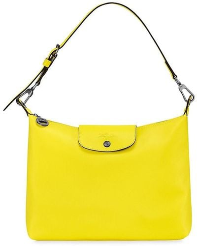 Longchamp Le Pliage Nylon Hobo - Yellow Hobos, Handbags - WL865462