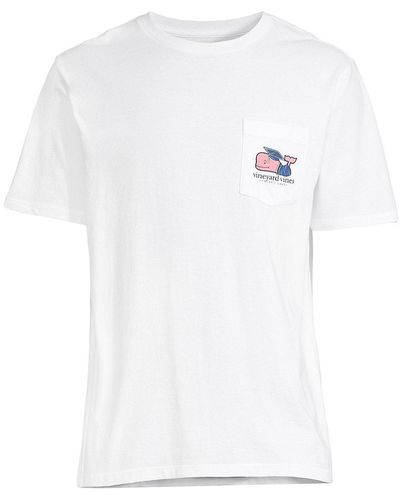 Vineyard Vines Men's Graphic Chest Patch Crewneck SS T-Shirt Vineyard Navy  $42[XL] 