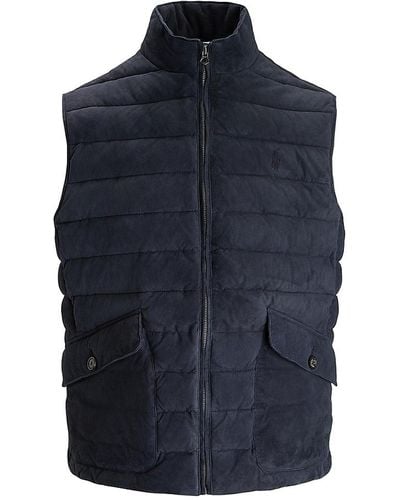Suede Waistcoats and gilets for Men | Lyst