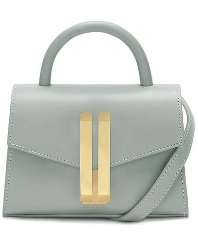 DeMellier Santa Monica Chain Leather Top Handle Bag - Grey Handle Bags,  Handbags - WDEME20240