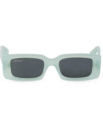 Off-White Arthur Square Frame Sunglasses Black/White SS22 for Men