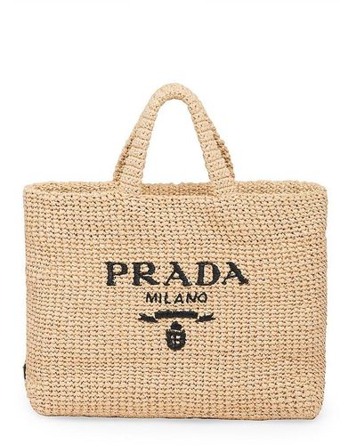 Prada Beach bag tote and straw bags for Women | Online Sale up to