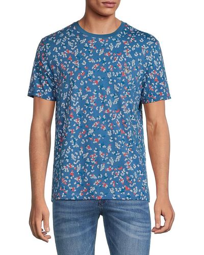 Original Penguin Original Penguin 'Ditsy Floral Tee - Blue