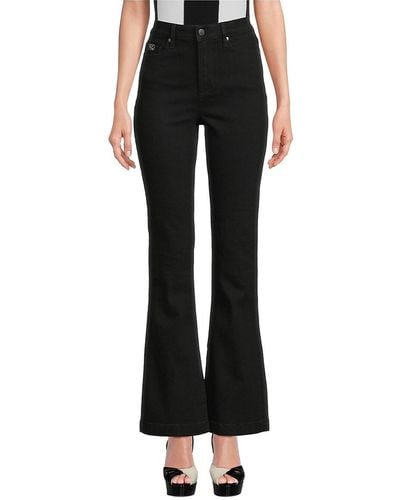Karl Lagerfeld High Rise Flare Jeans - Blue