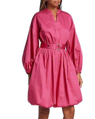 Elie Tahari The Jane Sateen Mini Dress - Pink