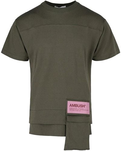 Ambush Cargo Pocket T Shirt - Green