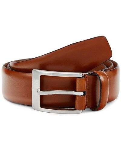 W. Kleinberg 1.25'' Leather Belt - Brown
