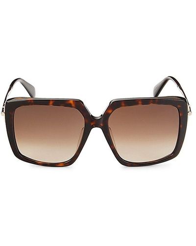 Max Mara 57mm Square Sunglasses - Brown