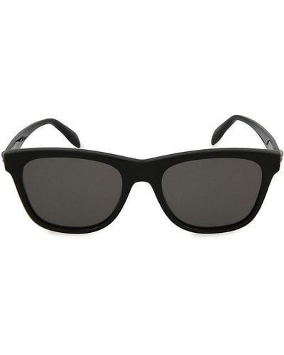 Alexander McQueen 54mm Rectangle Sunglasses - Black