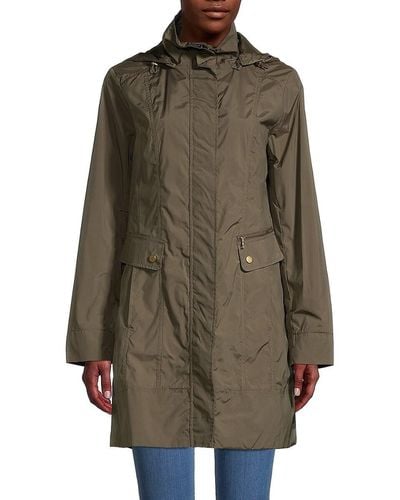 Cole Haan Packable Hood Jacket - Green