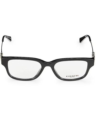 COACH 51Mm Rectangle Eyeglasses - Black