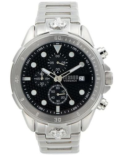 Versus 46mm Stainless Steel Chronograph Watch - Gray