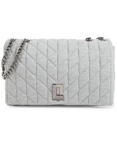 Karl Lagerfeld Quilted Crossbody Bag - Gray