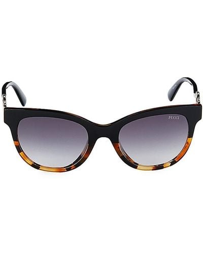 Emilio Pucci 54Mm Cat Eye Sunglasses - Blue