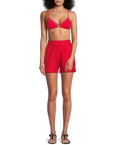 ViX Bela Solid Shorts - Red