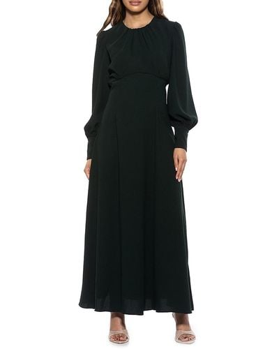 Alexia Admor Yesenia Bishop Sleeve Maxi Dress - Black