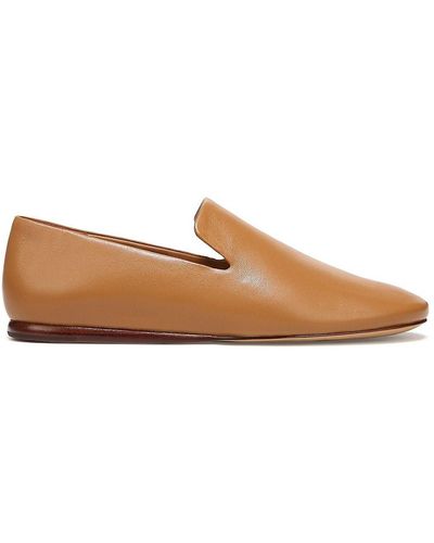 Vince Demi Leather Loafers - Brown