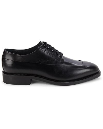 Karl Lagerfeld Leather Derby Shoes - Black