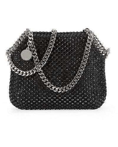 Stella McCartney Falabella Crystal Embellished Shoulder Bag - Black