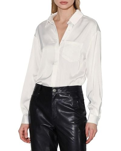 Walter Baker Bella Satin Shirt - White