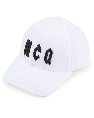 McQ Gothic Logo Baseball Cap - White