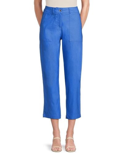 Nanette Lepore Solid Trousers - Blue