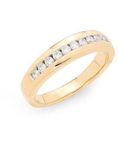 Effy 14K & 0.43 Tcw Lab Grown Diamond Band Ring - White