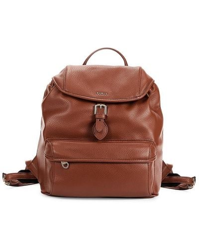 Furla Leather Backpack - Brown