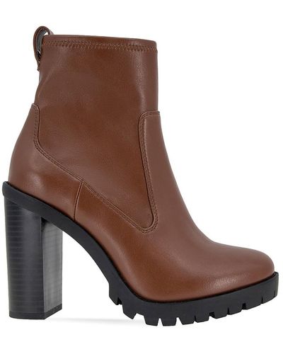 BCBGeneration Pella Lug Sole Ankle Boots - Brown