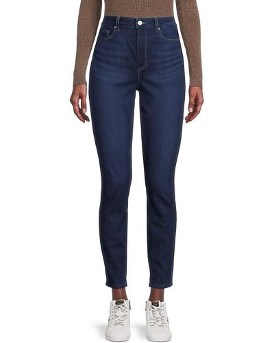 PAIGE Margot High Rise Ankle Jeans - Blue
