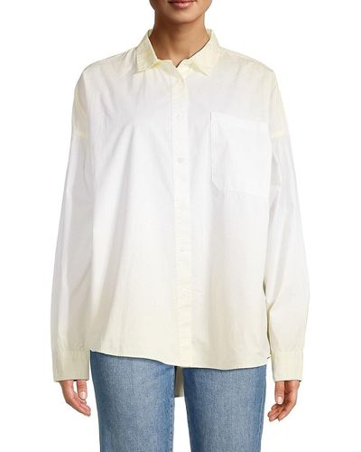 ATM Ombre Cotton Shirt - White