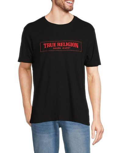 True Religion 'Logo Short Sleeve Tee - Gray