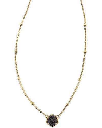 Kendra Scott Vanessa 18k Vermeil & Drusy Pendant Necklace - Metallic