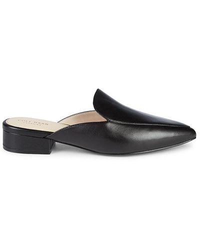 Cole Haan Piper Leather Mules - Black