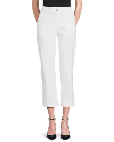 Nanette Lepore Solid Trousers - White